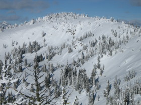 Brundage Mountain - Out of bounds ridge,