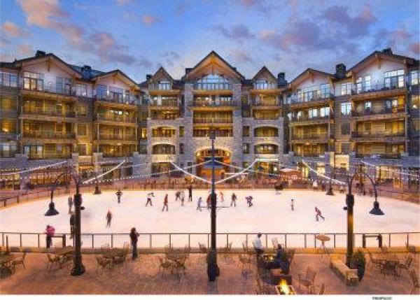 A view of the ice skating rink at the Northstar Village.
