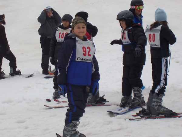 Arda's first day of skiing