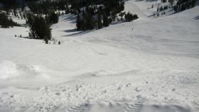 Alpine Meadows - Viewing heading down from