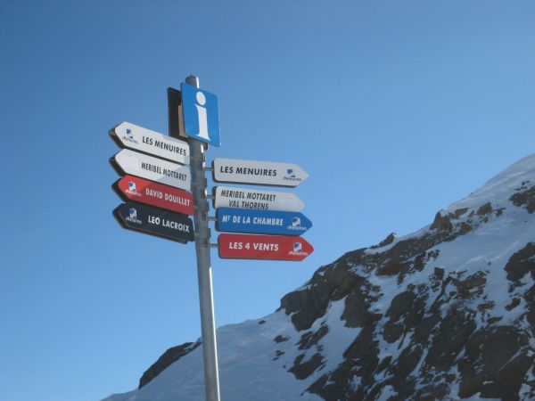 Signs throughout the 3 Valleys are very good.