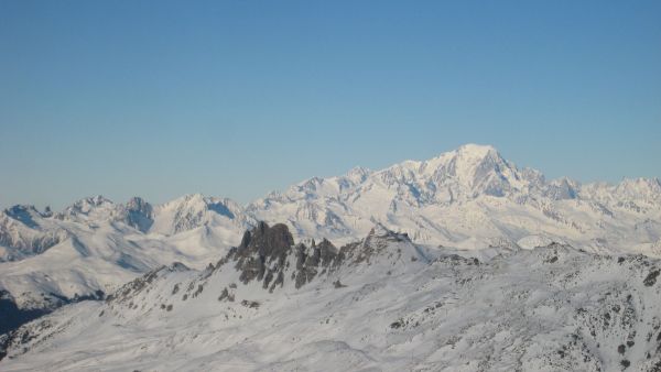 View north towards Mont Blanc
