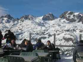 Chamonix - Lunch time at Les