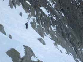 Chamonix - Steep terrain at Combe