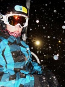 Peek'n Peak - riding up the lift
