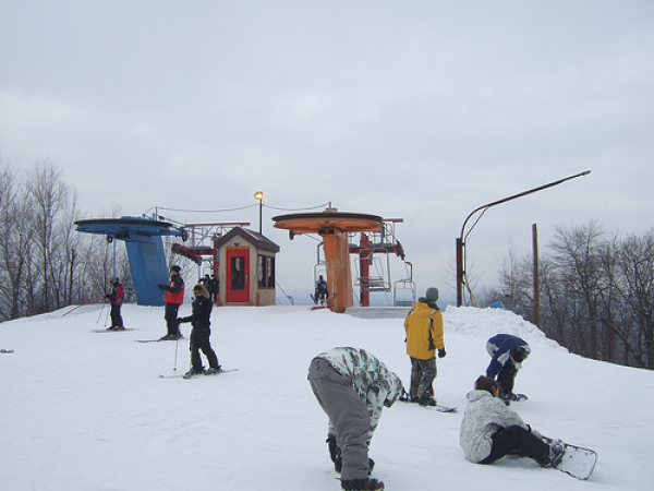 Top of Blue Mountain, by Main St and Burma Chair Lifts