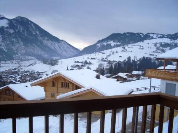 view from our chalet balcony