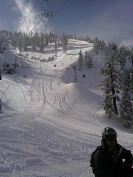 first tracks at thunder mountain lift