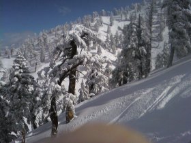 Mt. Baldy - view from lift towards