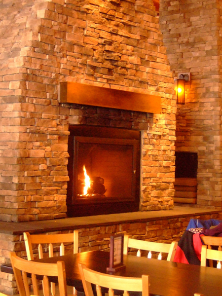 Lodge Fireplace