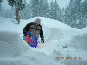 Angel Fire - Me digging out rental