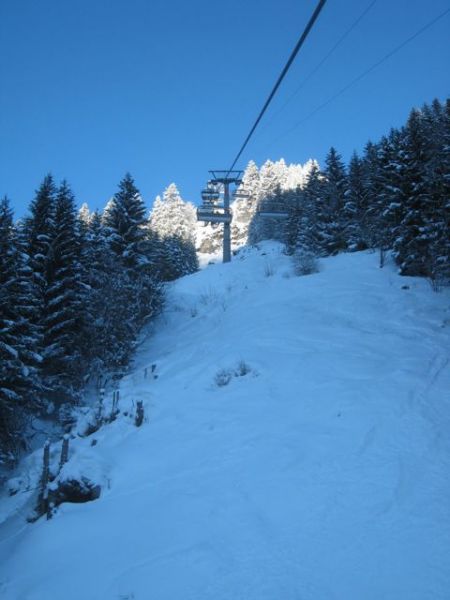 Riding the chair from Grand Paradis