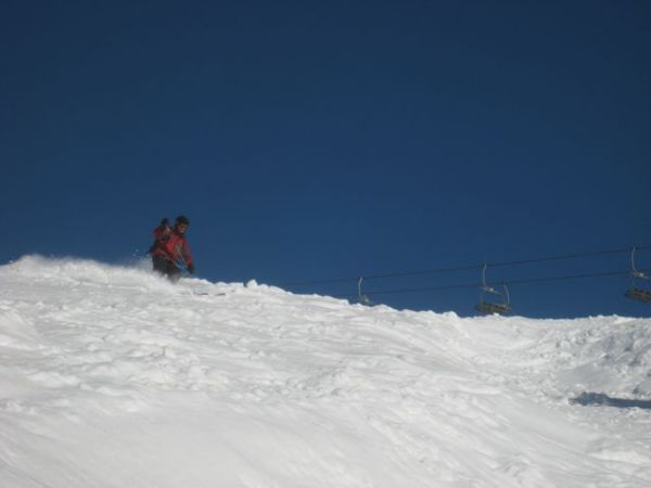 Fun in the crud at Les Crosets