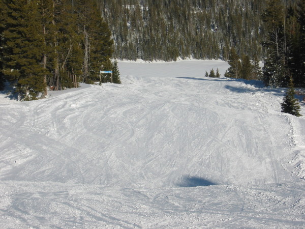 Looking down Lower College with Anthony Lake in the distance.