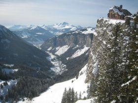 Avoriaz - Looking down from the