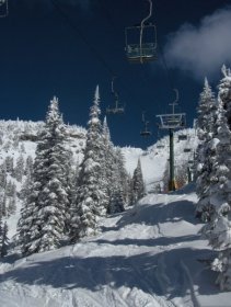 Big White - blue skies and soft