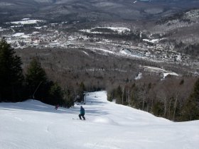 Loon Mountain - Looking down Ripsaw 