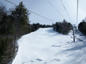 Loon Mountain - Looking up Ripsaw 