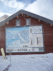 Mt. Baldy - Map on lodge. 