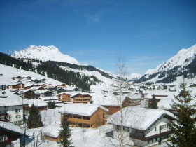 Lech Zürs - View from the balcony