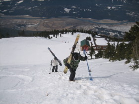 Revelstoke - climbing to the top,