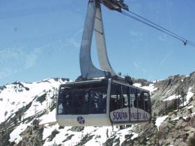 Squaw Valley - The cable car...it's way