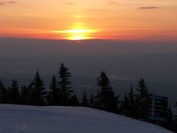 Sunrise at the top of the Quad on Mansfield