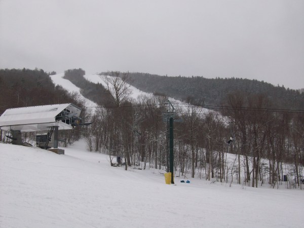 Top of Quadzilla looking up at True Grit (right) and Gema (left)