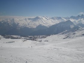 St Sorlin d'Arves - View of La Toussuire