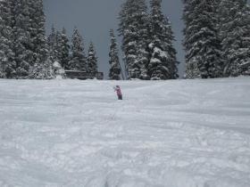 Vail - My wife in powder