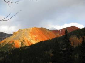 Durango - The red mountains on