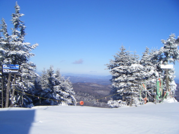 top of summit of Mount Snow