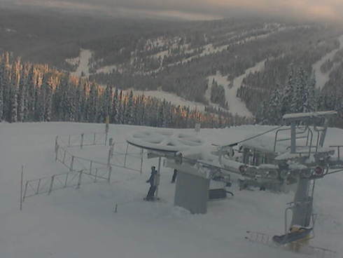 View of Mt. Tod from the Umbrella Cafe 