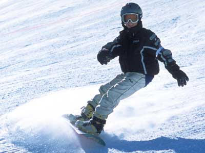 Boarder at Alpine Meadows