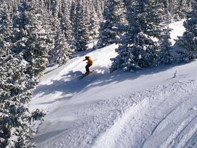 Skier at Ski Santa Fe