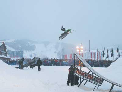 Snowmobile Jump at Park City