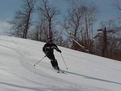 Skier at Welch Village