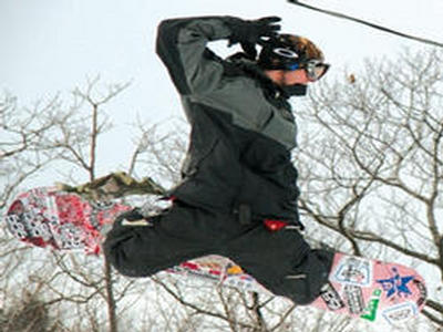 Snowboarder at Blue Mountain Resort