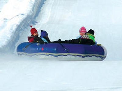 Look at those snow tubers at Blue Mountain Resort