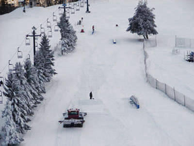 Downhill view