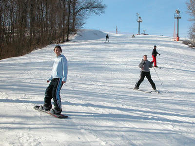 Sunny day on the slopes