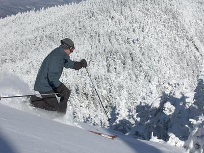 Downhill skiing
