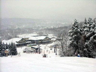 A view of the lodge