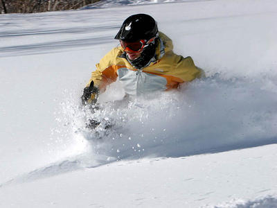 Deep in the snow