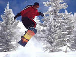 Ski Santa Fe - Snowboarder at Ski Santa
