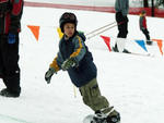 Snow Trails - Young boarder  