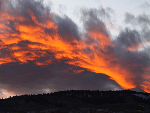 Sunset’s Torrent of Color across the Gunnison Country Sky : : : : : : : :
Good Monday to everyone out there! Today’s shot is of the sunset from Sunday evening in the Almont neighborhood. The colors were stunning and the setting was humbling . . . pretty typical for Gunnison Country sunsets. If you haven’t ever watched one burn down in person, you ought to come check it out.
: : : : : : : :
Two more days until opening day at Crested Butte Mountain Resort! All hands are blowin’ and goin’, making the final preparations for opening day. So much goes on behind the scenes to bring it all together, from the snowmakers and groomers putting out and prepping the product out on the mountain, to the Special Projects and Information Systems crews giving the ideas people’s ideas form, to the front-line departments enthusiastically welcoming on and training up their new hires. And those are just the folks I can think of off the top of my head. It’s an exciting time of the year and there’s a lot of pride, effort and satisfaction that goes into in seeing everything come together.
: : : : : : : :
It’s going to be a great week at Crested Butte Mountain Resort—join us on Wednesday to kick off the ski season!