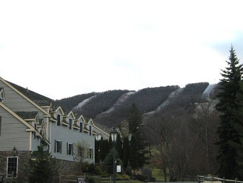 Snow at the summit Thursday morning! Snowmaking crews are getting ready to shake down the system Friday night into Saturday morning. We are still on the look out for weather to let us begin the real thing!