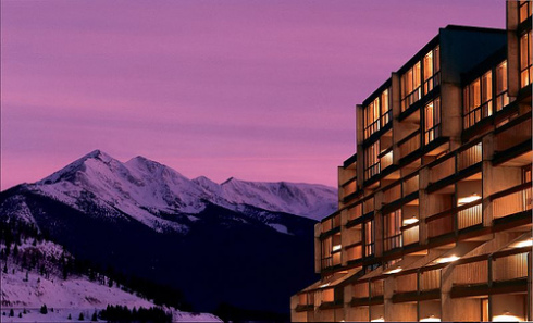 Mountains at dusk